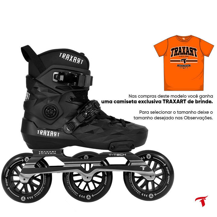 Patins Custom + Base T-Tech + Rodas Super Speed 125mm