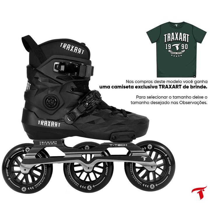 Patins Custom + Base T-Tech + Rodas Super Speed 125mm