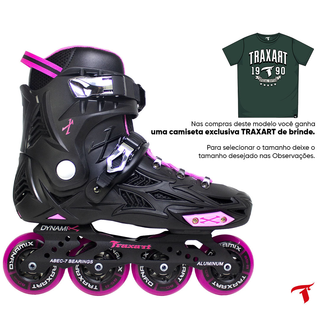 Patins Dynamix Rose - 80mm ABEC-7