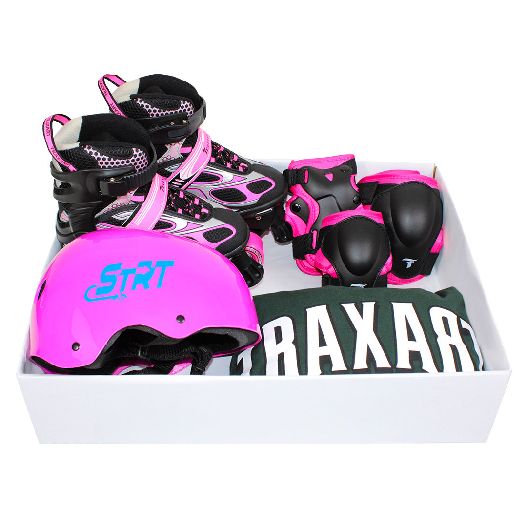 Kit infantil Minitrax Rosa + (Brinde)