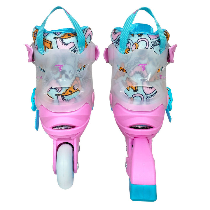 Patins Infantil StarLight Rosa com Rodas de LED - ABEC-9