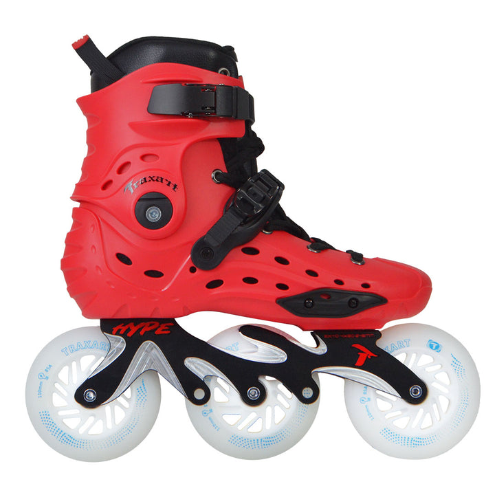 Patins Hype Vermelho com Rodas de Led Vermelha 110mm/85A