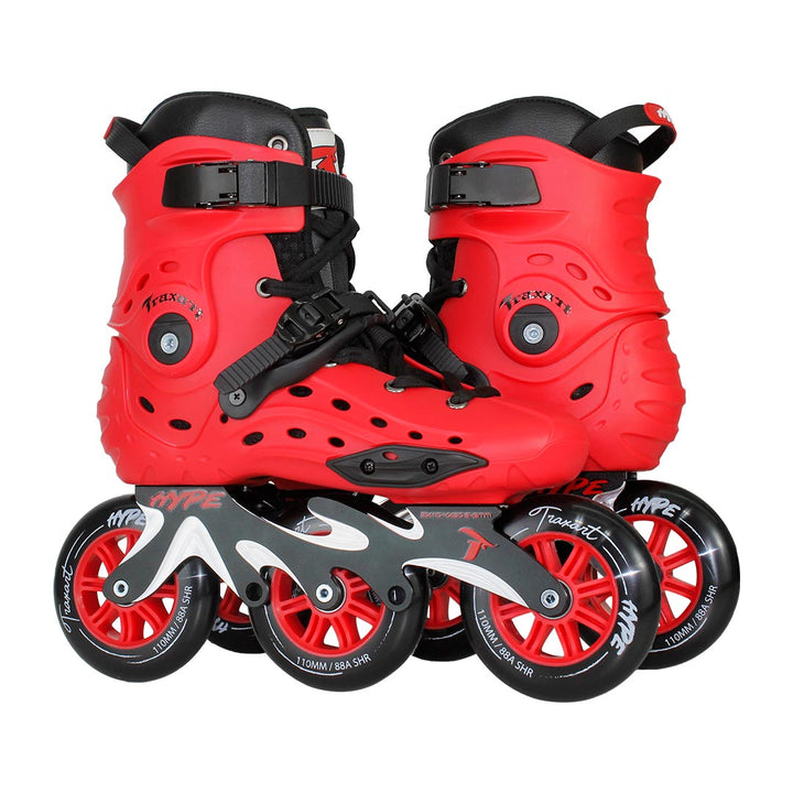 Patins Hype Vermelho - 110mm ABEC-9 Cromo