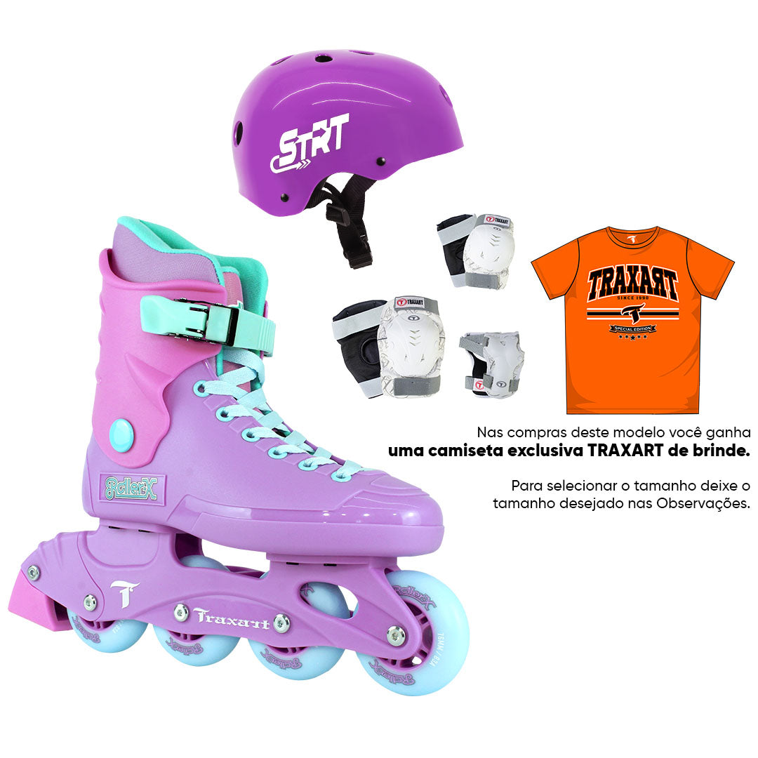 Kit Recreação Roller-x Roxo + (Brinde)