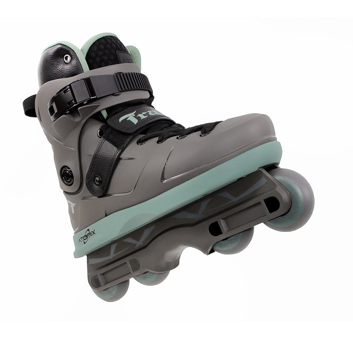 Patins Atomix Cinza e Verde - 59mm ABEC-9 Cromo