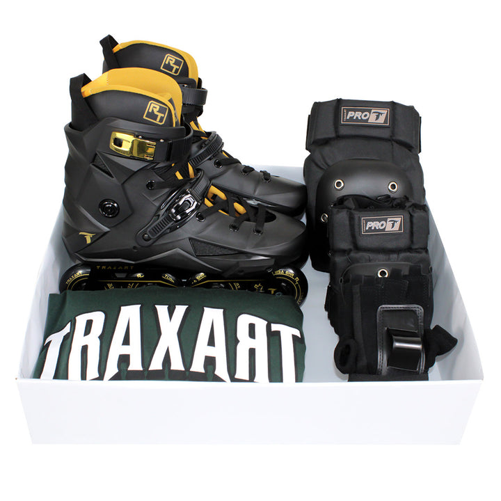 Patins Revolt Turbo Gold + Protetor DG-300