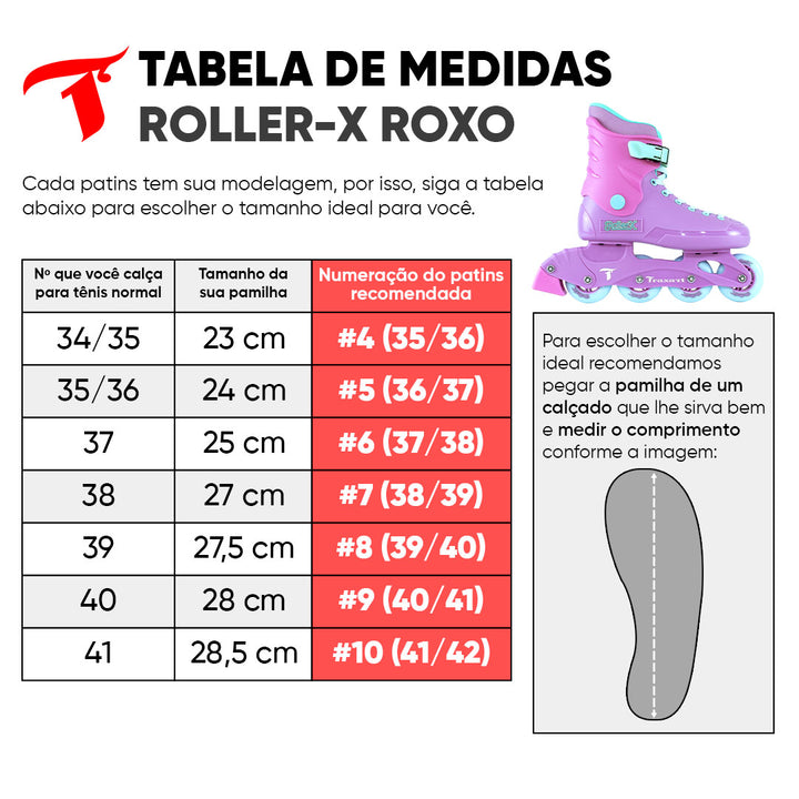 Kit Recreação Roller-x Roxo