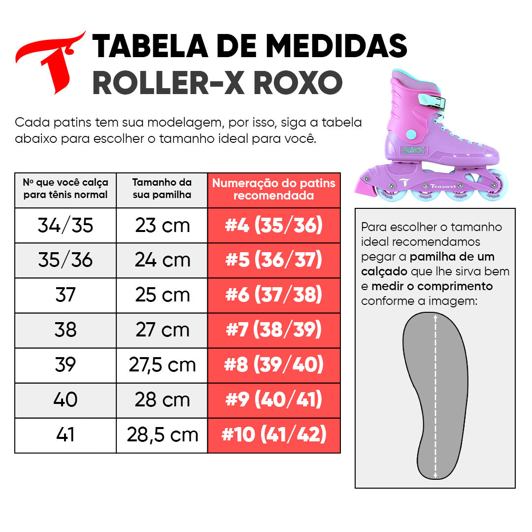 Kit Recreação Roller-x Roxo