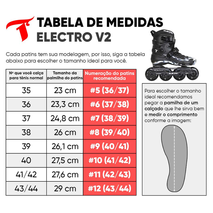 Patins Electro V2 - 80mm ABEC-9 Cromo