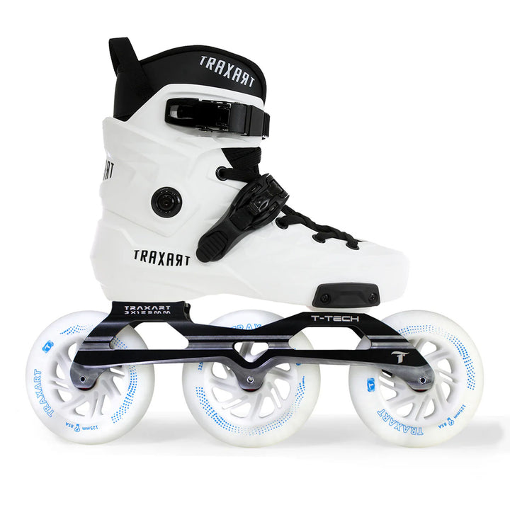 Patins Custom Branco + Base T-Tech + Rodas Led 125mm