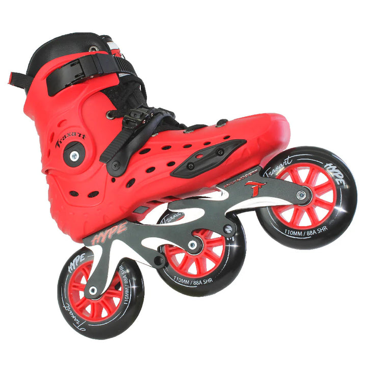 Patins Hype Vermelho - 110mm ABEC-9 Cromo