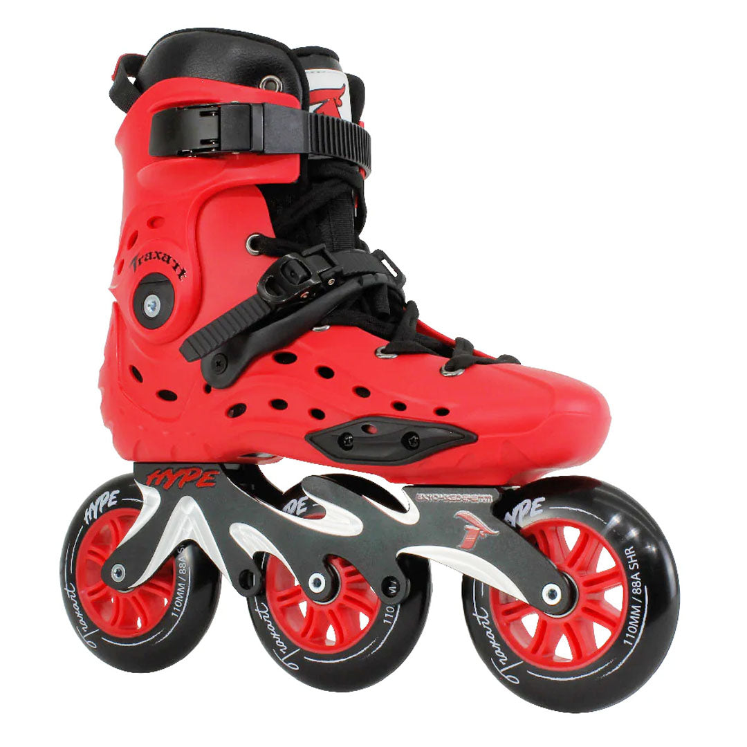 Patins Hype Vermelho - 110mm ABEC-9 Cromo