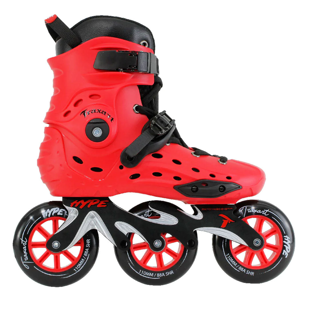 Patins Hype Vermelho - 110mm ABEC-9 Cromo