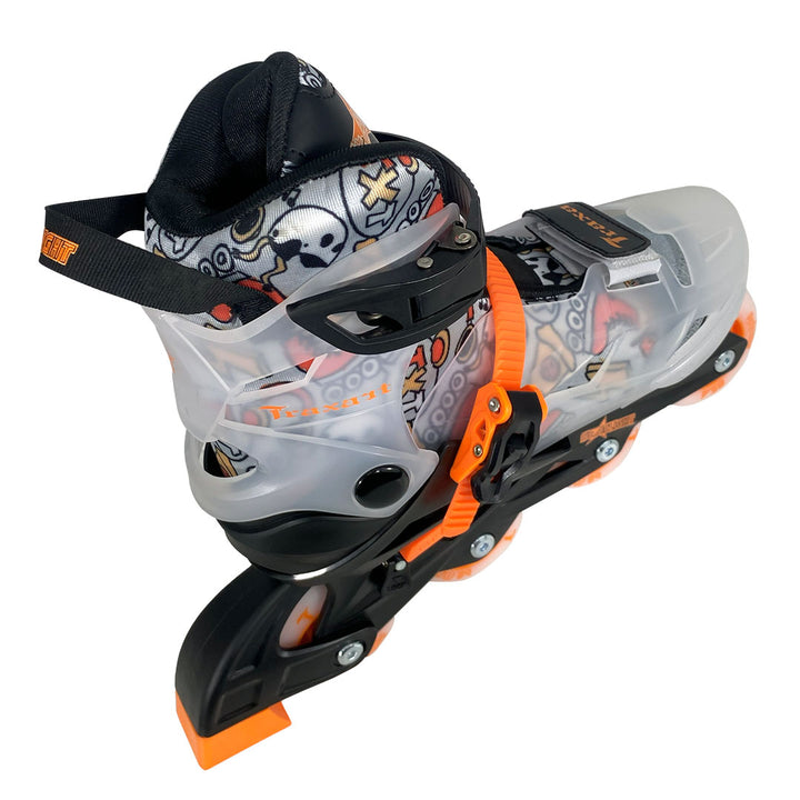 Patins Infantil StarLight Preto com Rodas de LED - ABEC-9