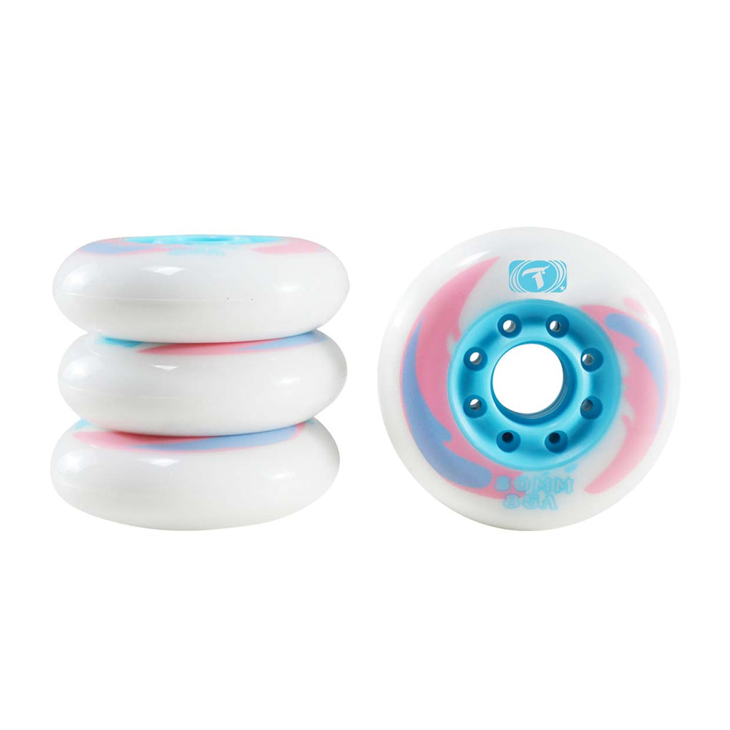 Jogo de Rodas Freestyle Traxart Revolt 80mm/83a Branco DW-264